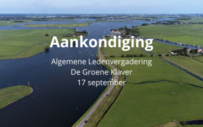 Aankondiging algemene ledenvergadering – 17 september 2026