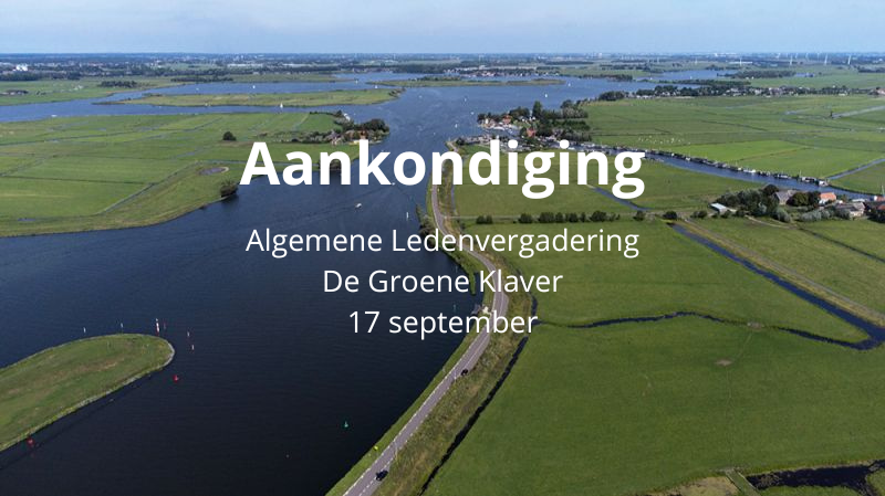 Aankondiging algemene ledenvergadering – 17 september 2026