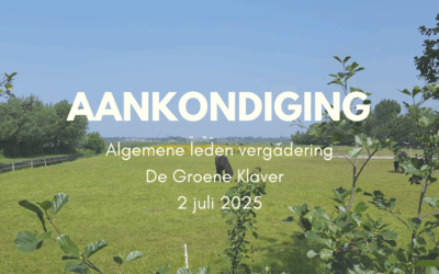 Aankondiging Algemene ledenvergadering – 2 juli 2025
