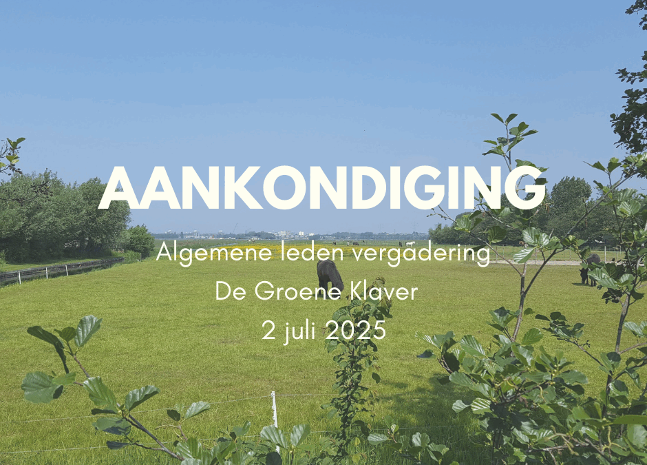 Aankondiging Algemene ledenvergadering – 2 juli 2025